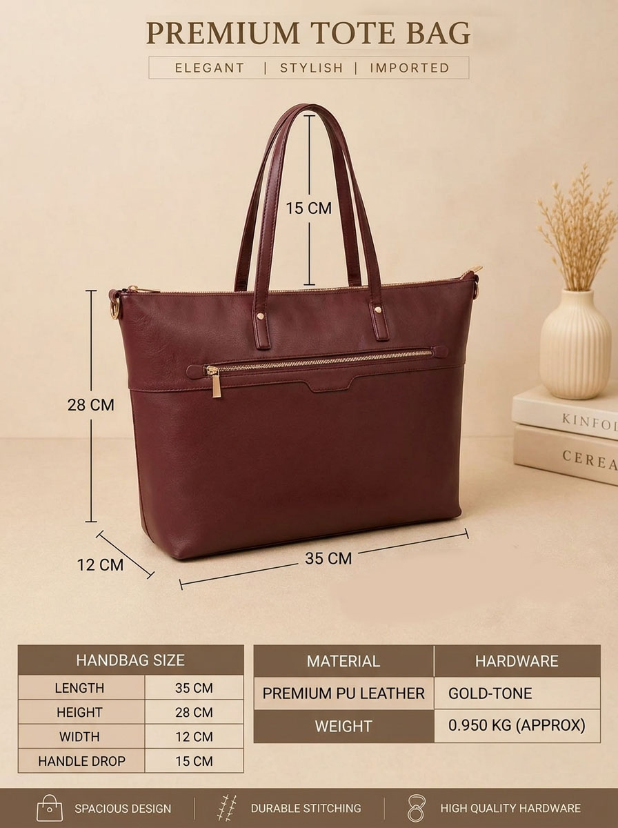 the archive tote bag by vaulx size detail